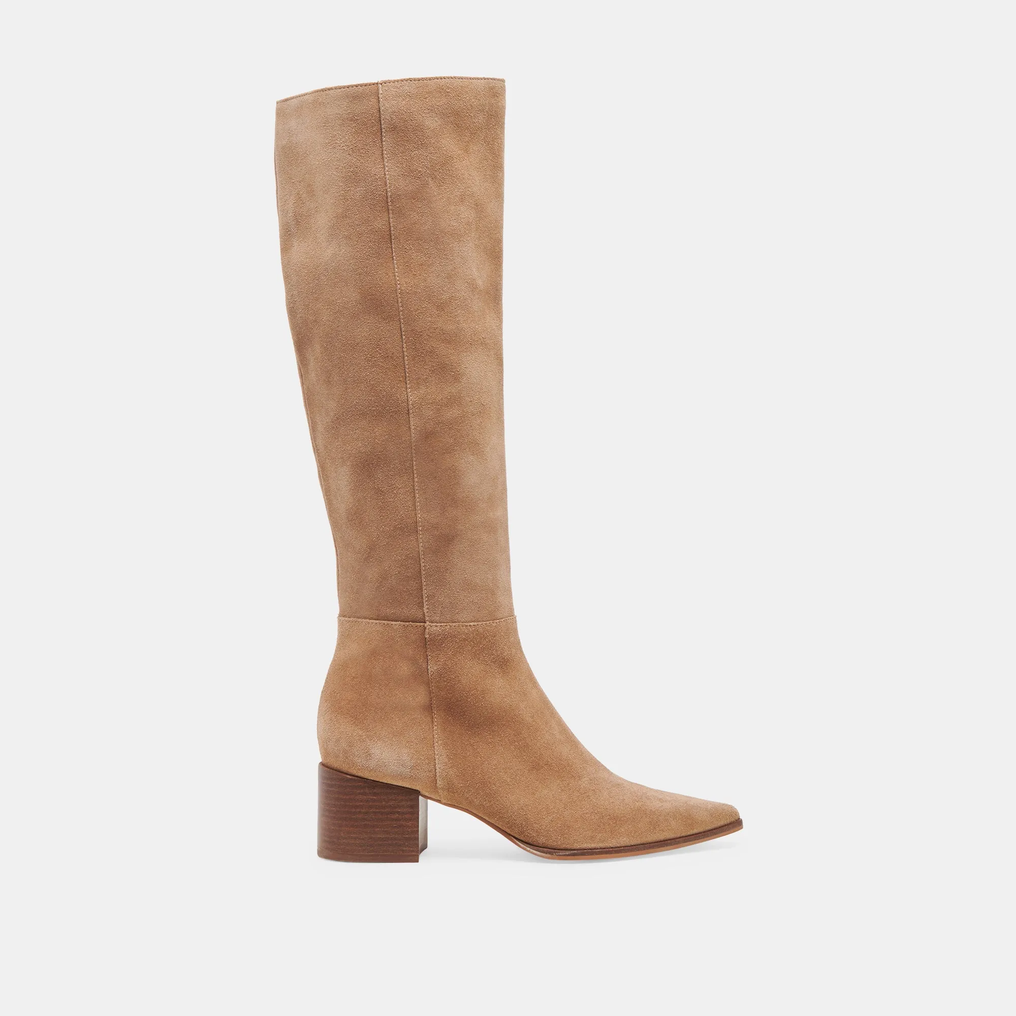 KIRSON WIDE CALF BOOTS MUSHROOM SUEDE sold by Dolce Vita