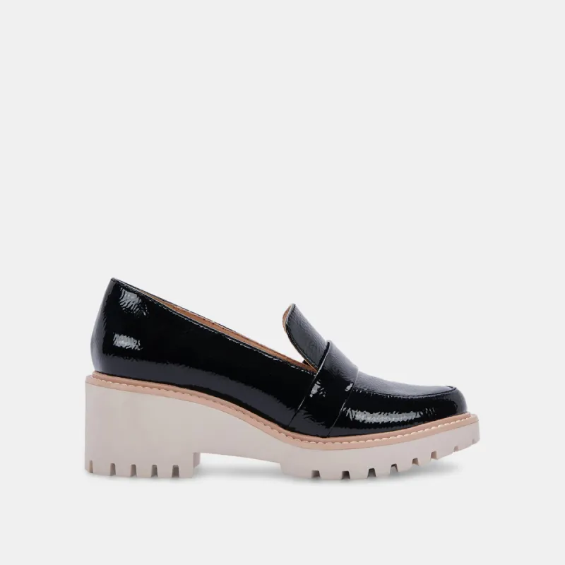 HENRI LOAFERS BLACK PATENT STELLA - re:vita sold by Dolce Vita