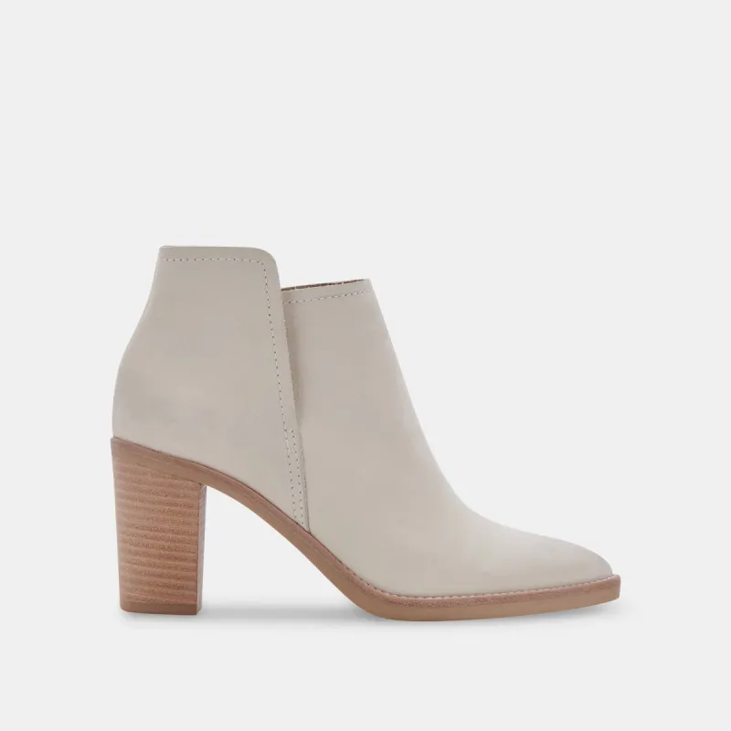 SPADE WIDE BOOTIES IVORY NUBUCK sold by Dolce Vita