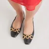 RAMANO FLATS MIDNIGHT CRINKLE PATENT sold by Dolce Vita