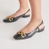 RAMANO FLATS MIDNIGHT CRINKLE PATENT sold by Dolce Vita