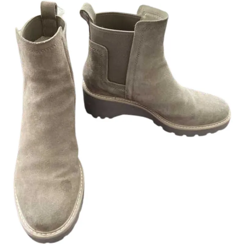 HAILY SUEDE PULL-ON BLOCK HEEL BOOTS - re:vita sold by Dolce Vita