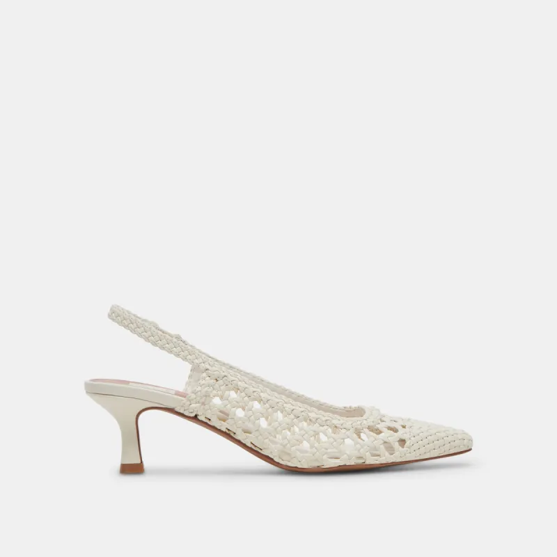 OLYMPA HEELS WHITE STELLA sold by Dolce Vita