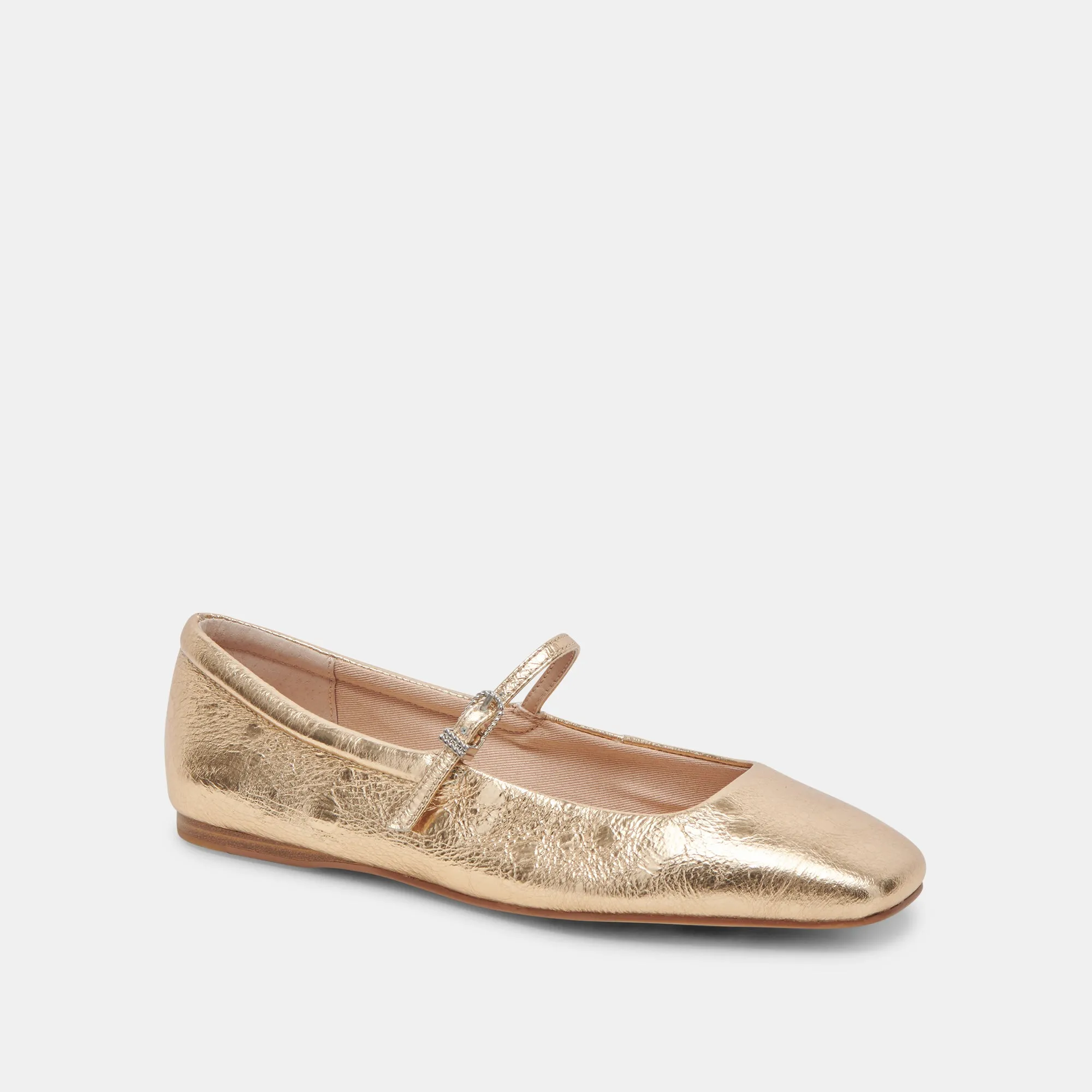 REYES BALLET FLATS GOLD DISTRESSED LEATHER sold by Dolce Vita product image thumbnail 5