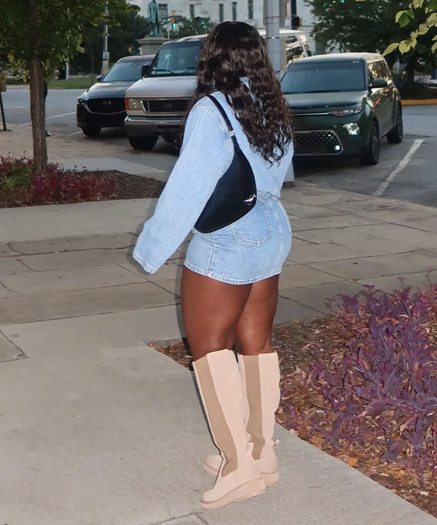 EAMON H2O WIDE CALF BOOTS ALMOND SUEDE sold by Dolce Vita product image thumbnail 4