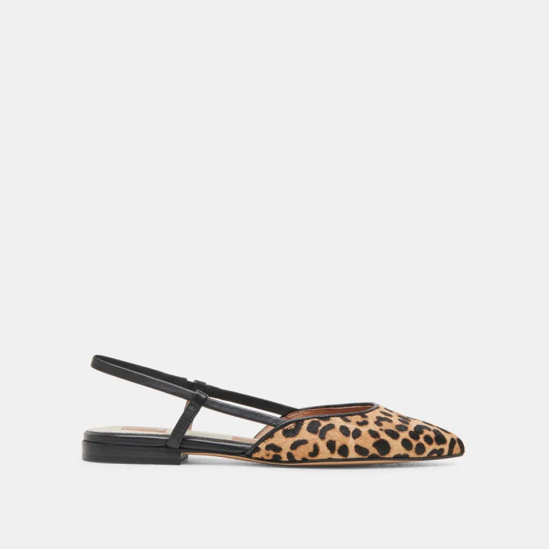 NARAH FLATS LEOPARD CALF HAIR made by Dolce Vita