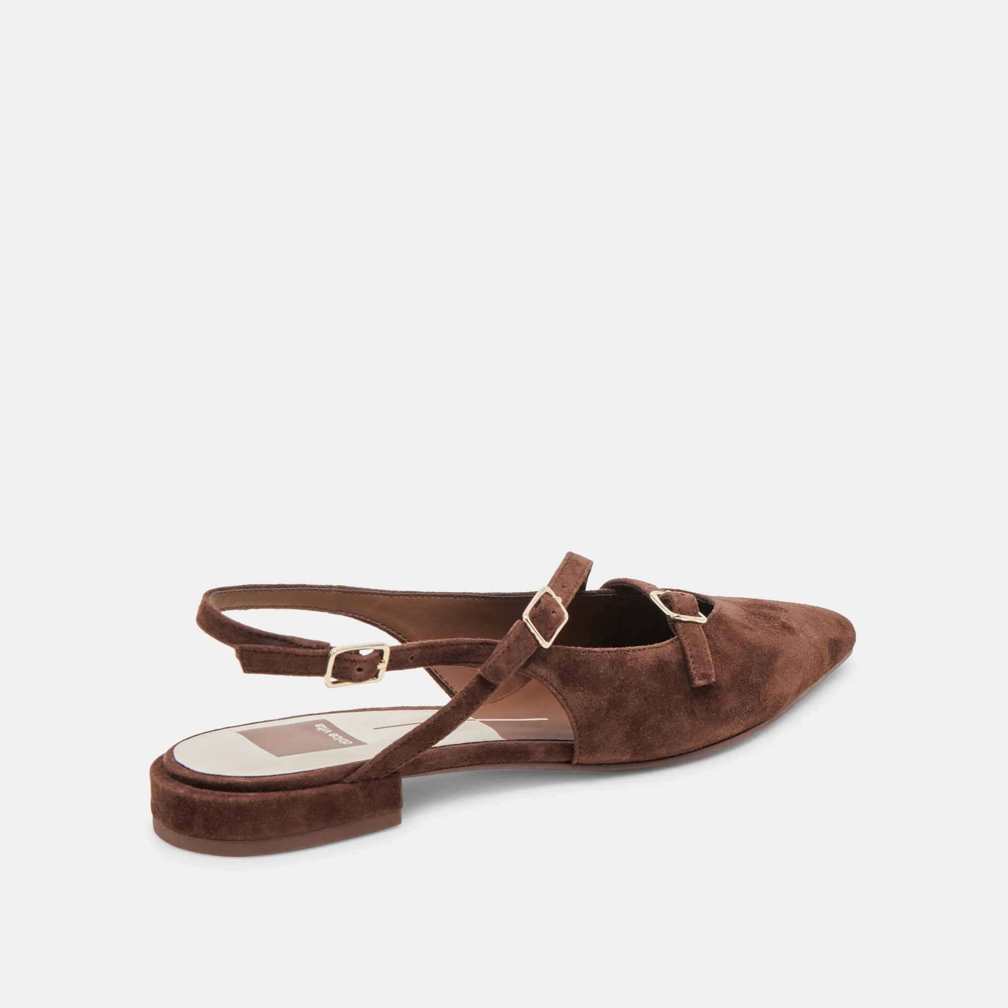 PAMLA FLATS DK BROWN SUEDE sold by Dolce Vita product image thumbnail 3