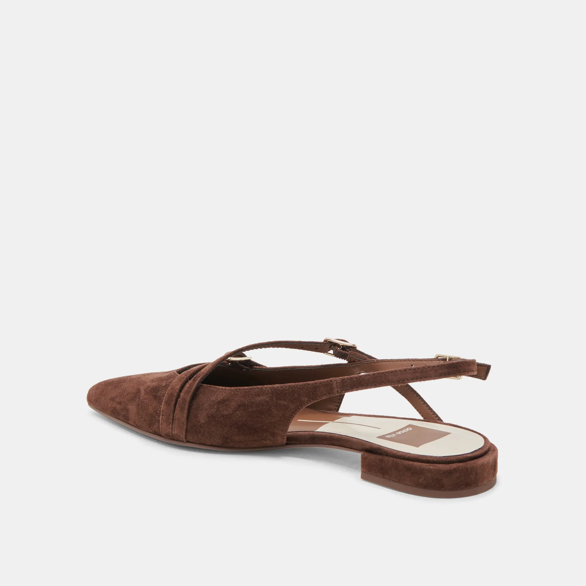 PAMLA FLATS DK BROWN SUEDE sold by Dolce Vita product image thumbnail 5