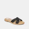 ATOMIC SANDALS BLACK RAFFIA sold by Dolce Vita