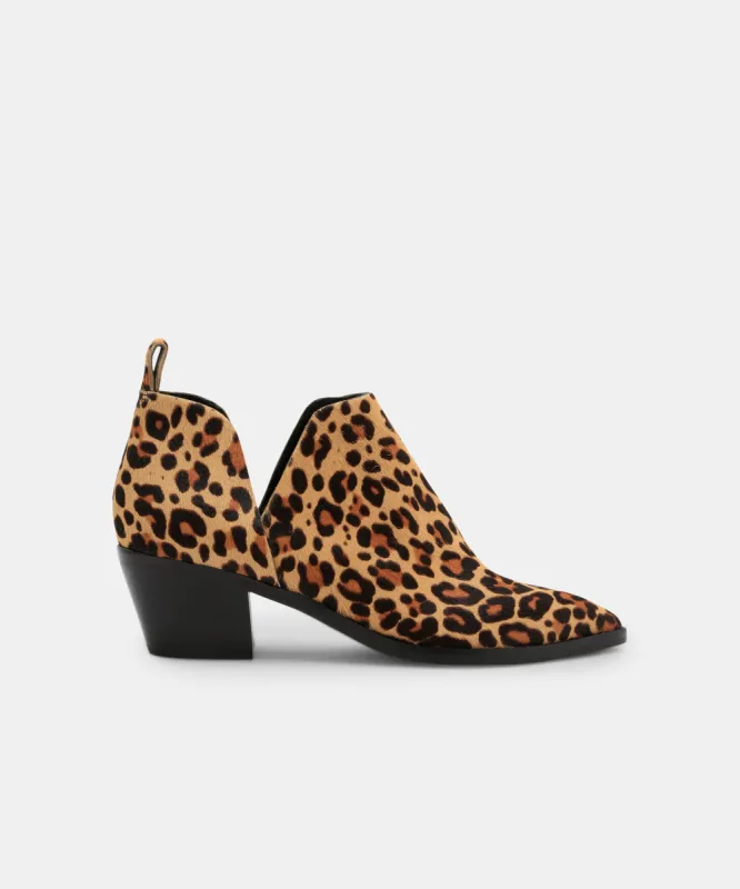 SONNI BOOTIES DARK LEOPARD sold by Dolce Vita