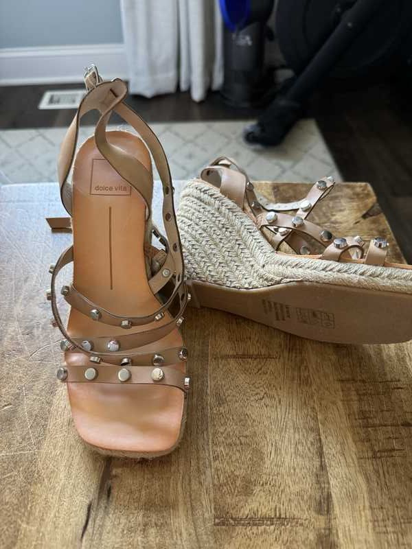 STUDED WEDGE TAN - re:vita sold by Dolce Vita product image thumbnail 3