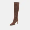 KINZY BOOTS DK BROWN SUEDE sold by Dolce Vita