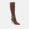 KINZY BOOTS DK BROWN SUEDE sold by Dolce Vita