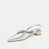 BYANCA FLATS SILVER DISTRESSED LEATHER sold by Dolce Vita