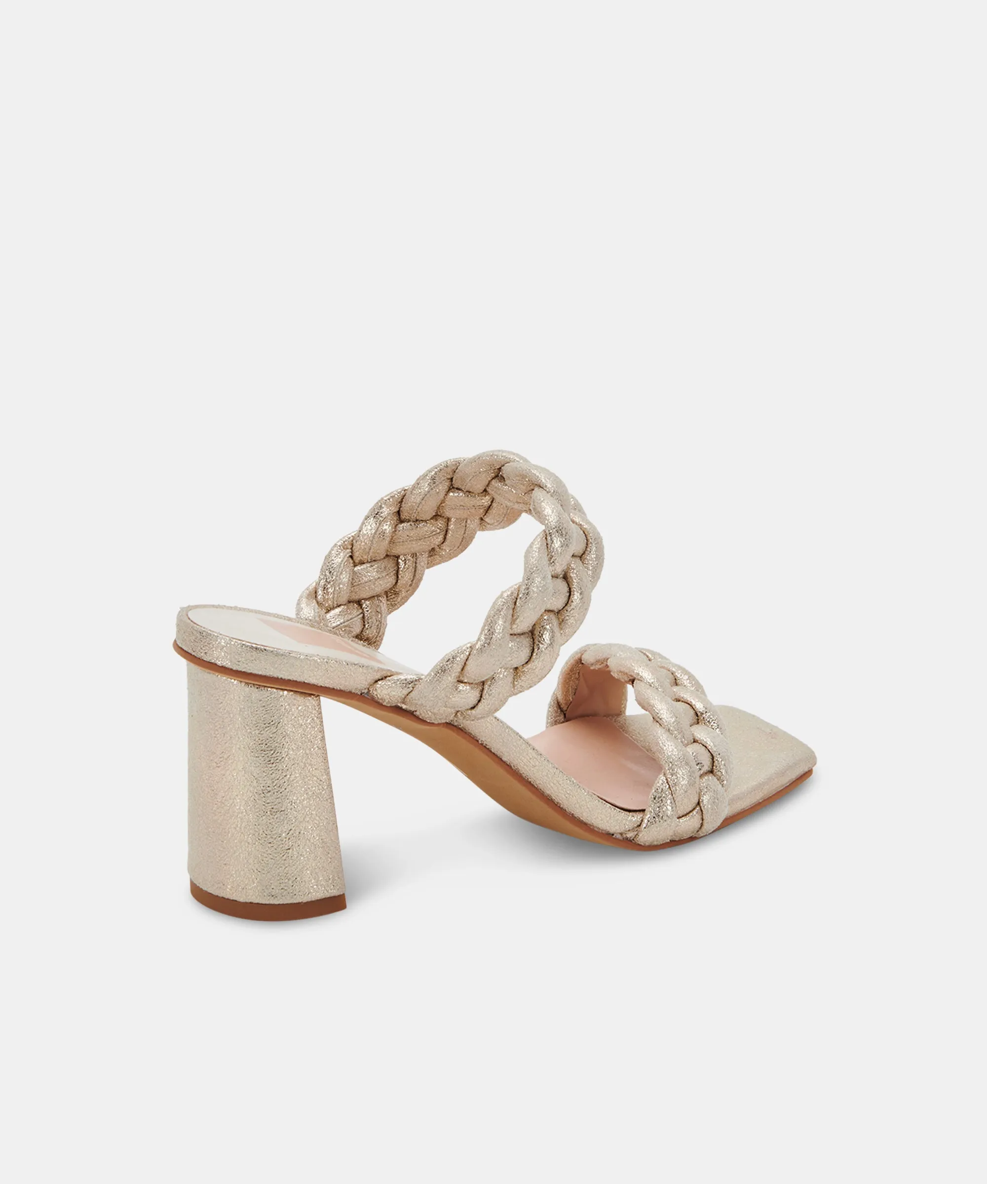 PAILY HEELS LIGHT GOLD METALLIC STELLA SUEDE sold by Dolce Vita product image thumbnail 4