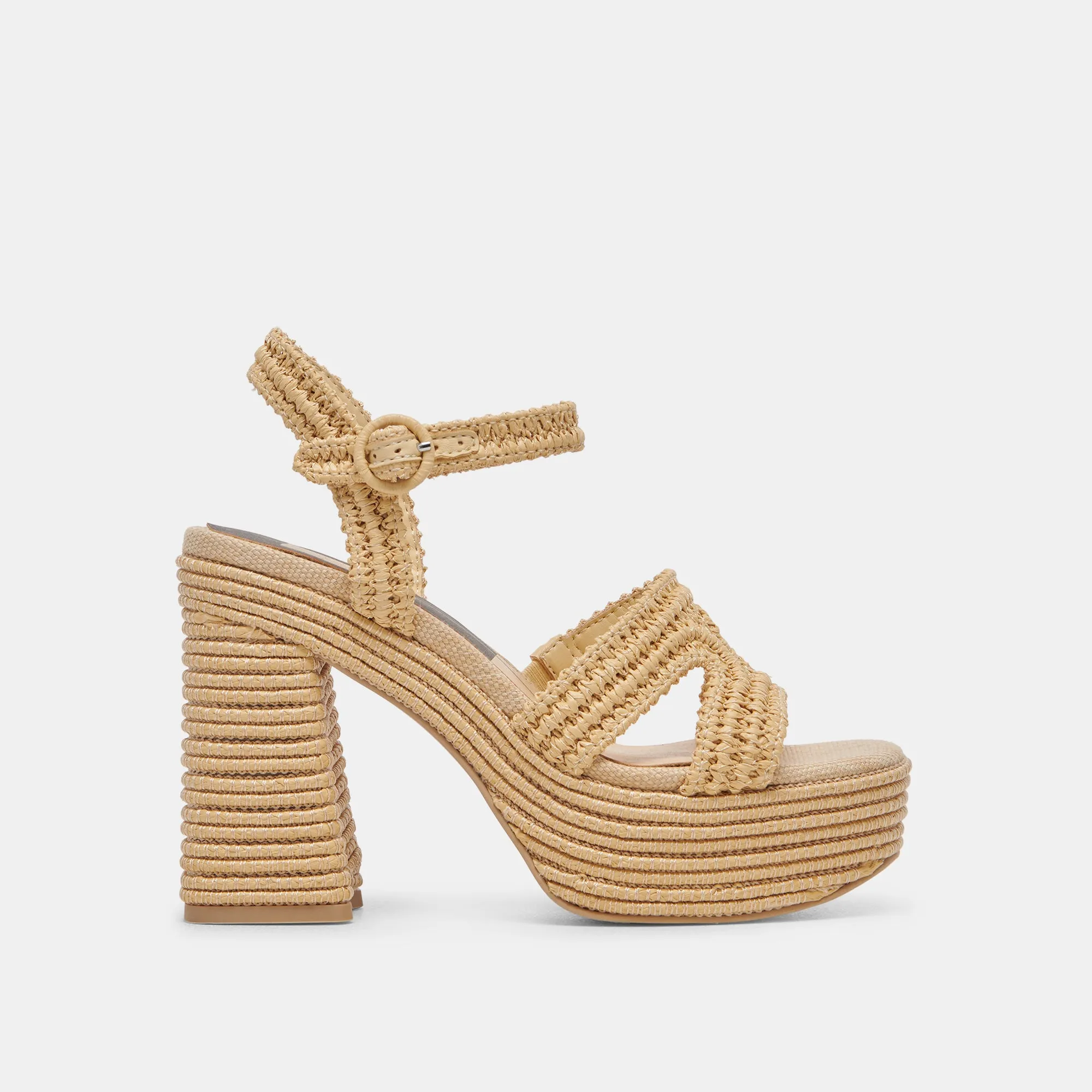 LACYE HEELS NATURAL WOVEN sold by Dolce Vita