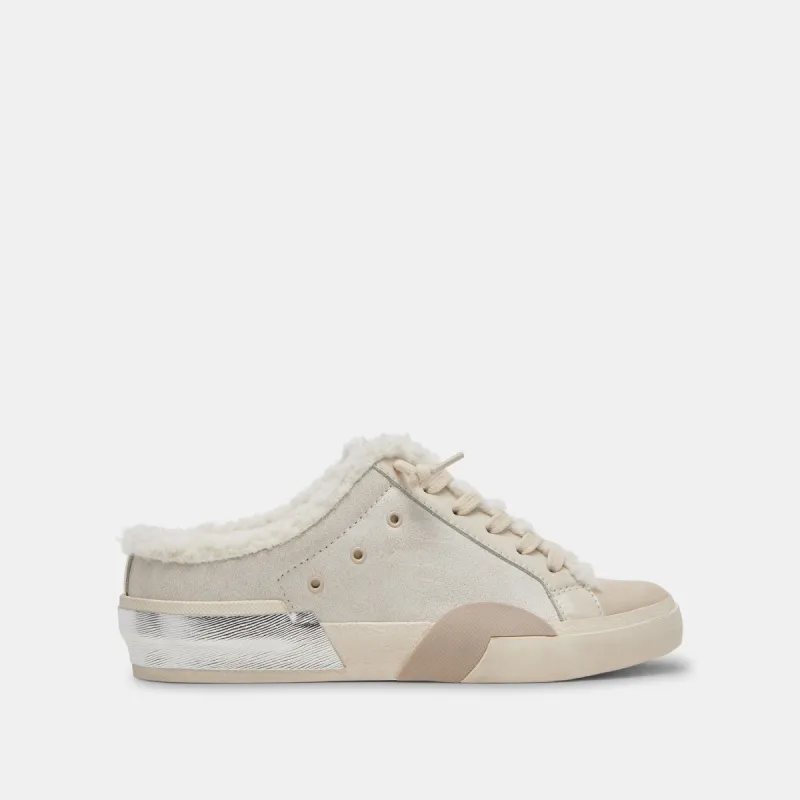 ZANTEL SNEAKERS OFF WHITE CRACKLED LEATHER sold by Dolce Vita