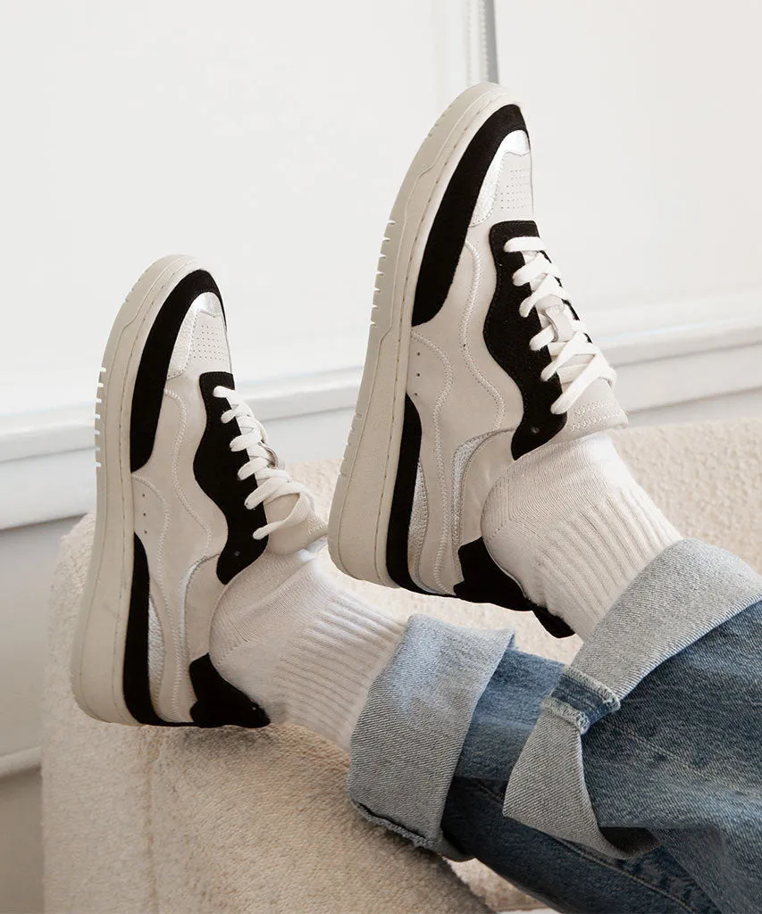 ADELLA SNEAKERS WHITE BLACK LEATHER - re:vita sold by Dolce Vita product image thumbnail 4