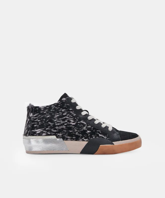 ZOEL SNEAKERS BLACK SPOTTED CALF HAIR re:vita sold by Dolce Vita