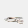 RAMANO FLATS SILVER DISTRESSED LEATHER sold by Dolce Vita