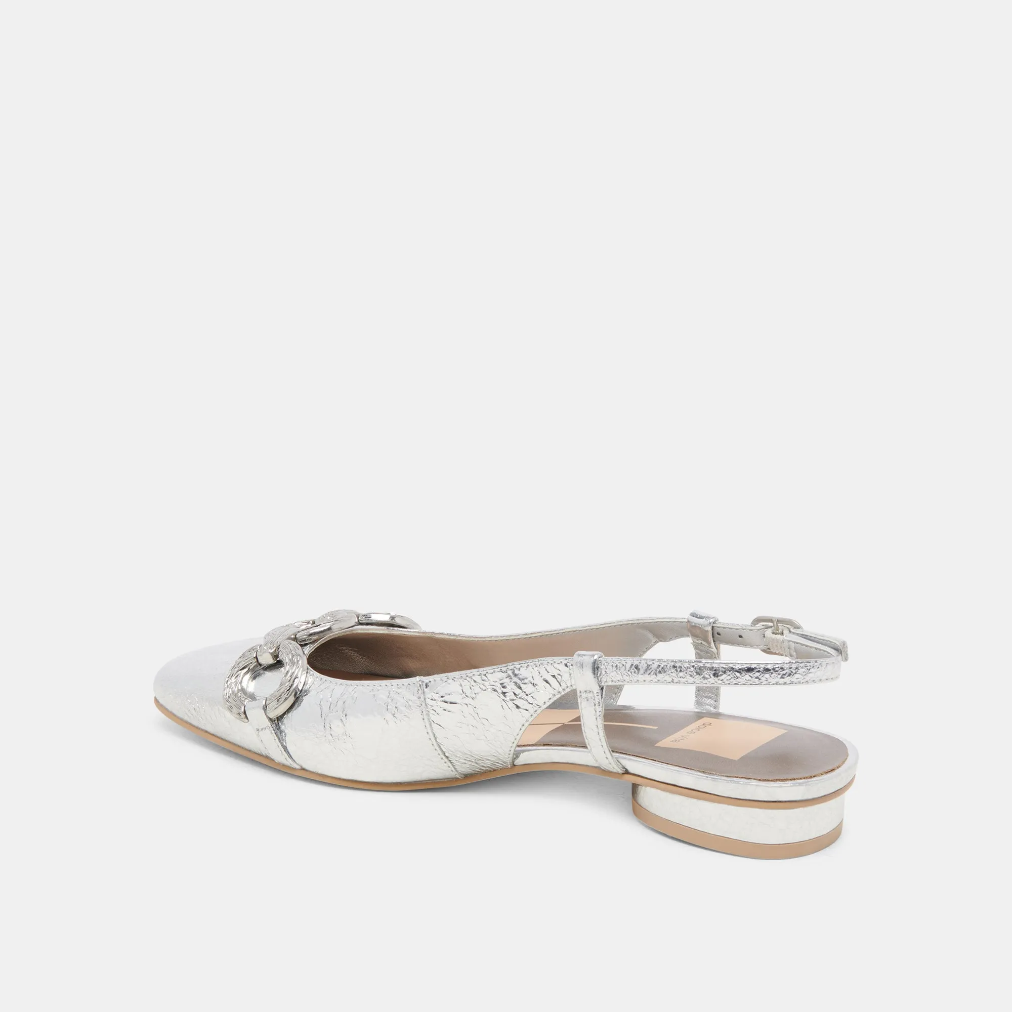 RAMANO FLATS SILVER DISTRESSED LEATHER sold by Dolce Vita product image thumbnail 5