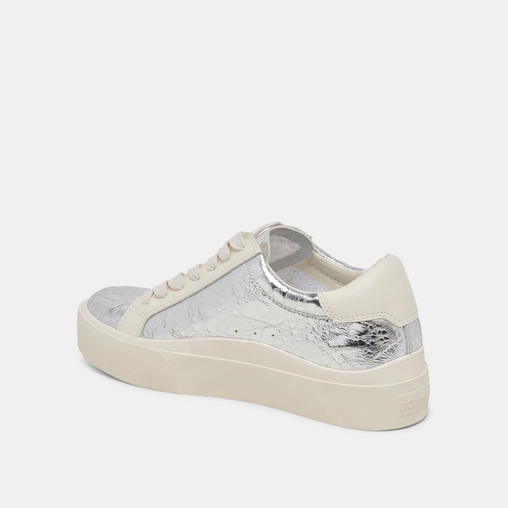ZAYN 360 SNEAKERS SILVER DISTRESSED LEATHER sold by Dolce Vita product image thumbnail 5