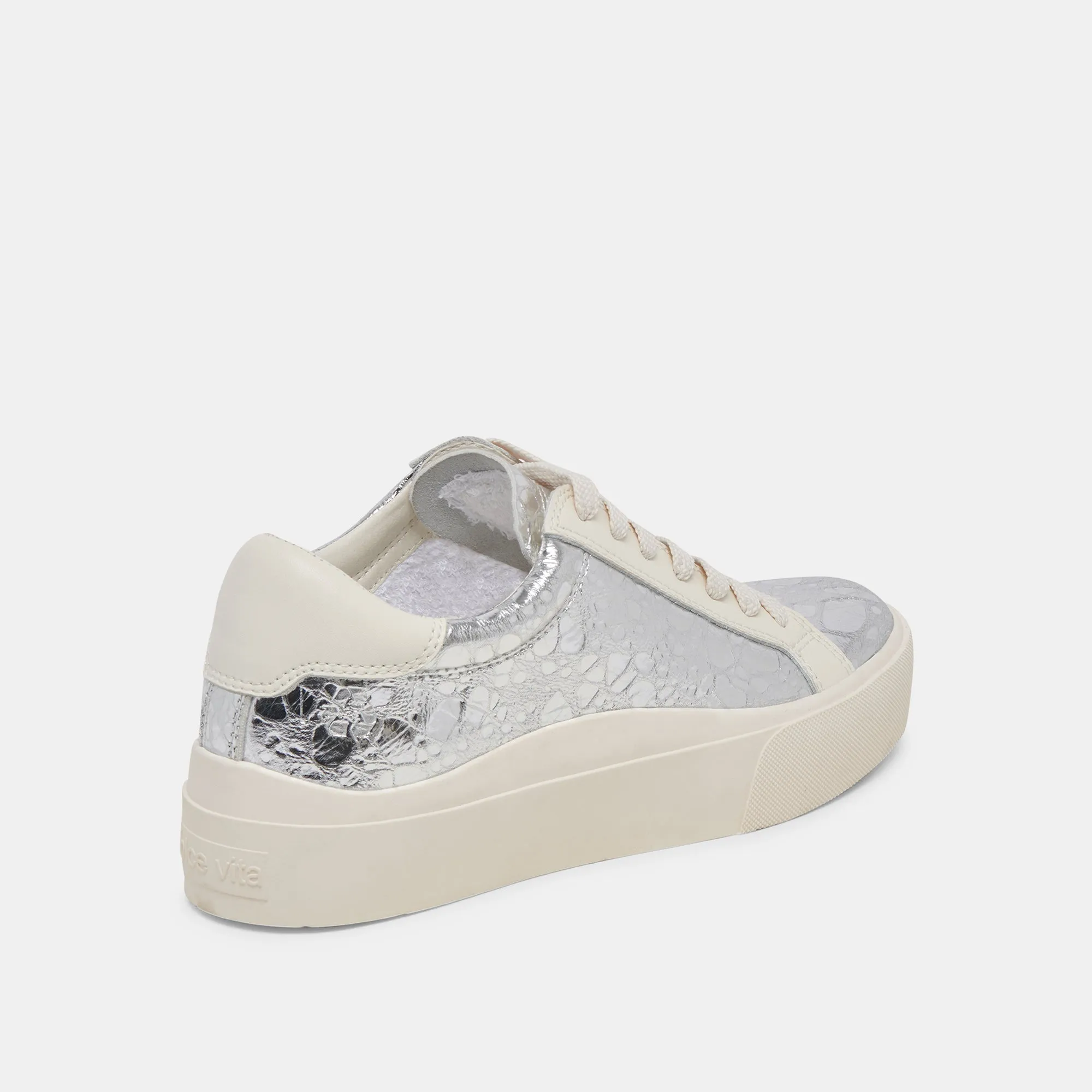 ZAYN 360 SNEAKERS SILVER DISTRESSED LEATHER sold by Dolce Vita product image thumbnail 3