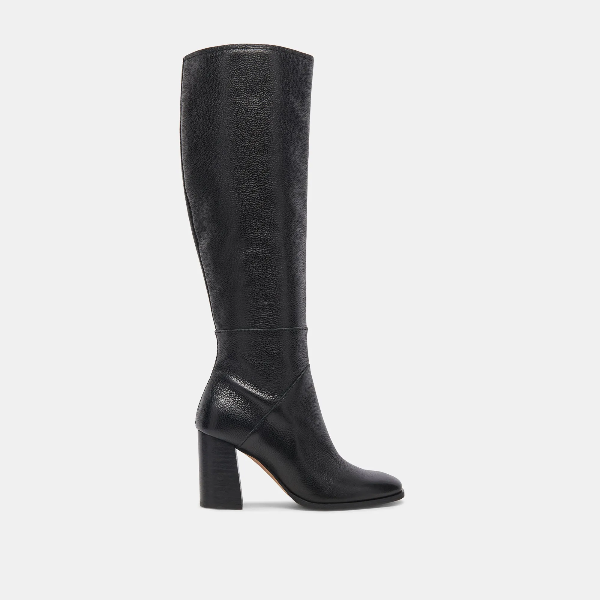 FYNN WIDE CALF BOOTS ONYX LEATHER sold by Dolce Vita