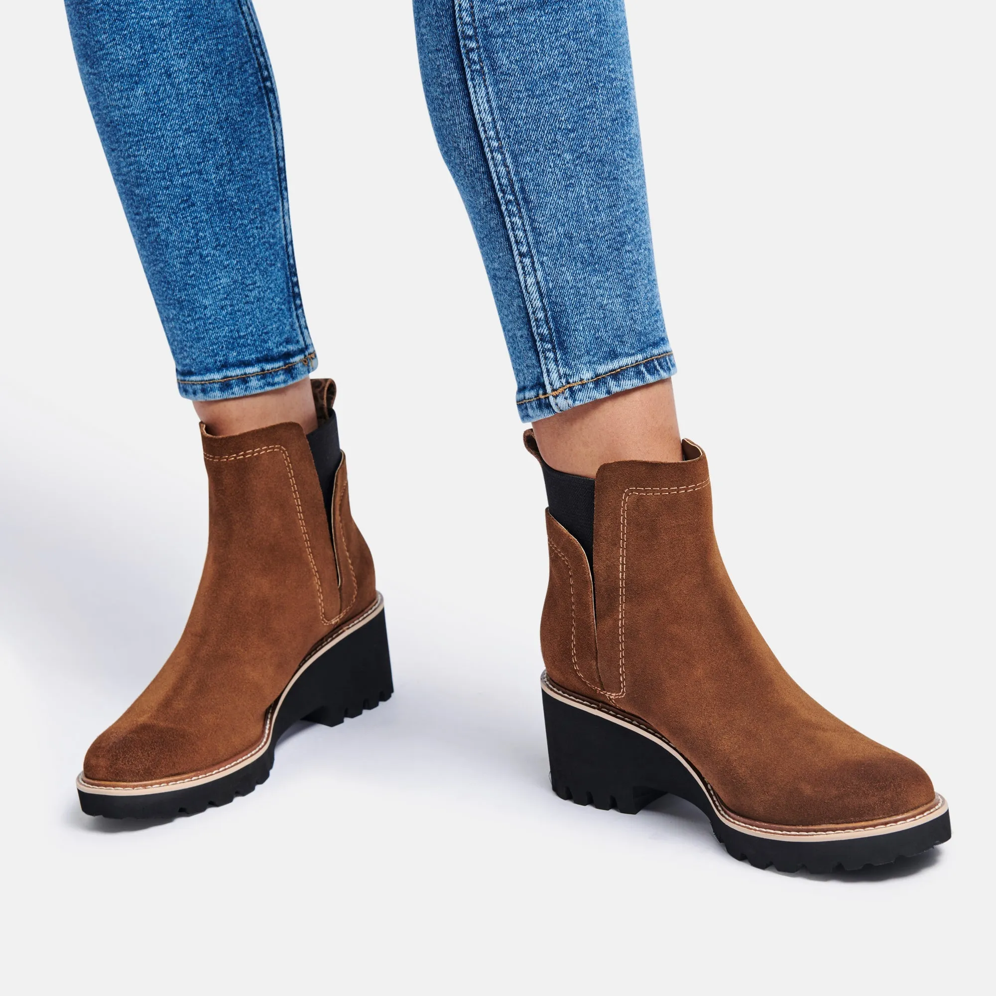 HUEY H2O BOOTS IN DK BROWN SUEDE - re:vita sold by Dolce Vita product image thumbnail 2