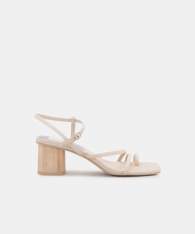 ZYDA HEELS IVORY LEATHER re:vita sold by Dolce Vita