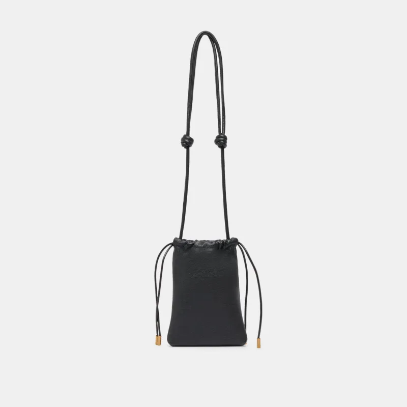 EVIE CROSSBODY POUCH BLACK PEBBLE LEATHER sold by Dolce Vita