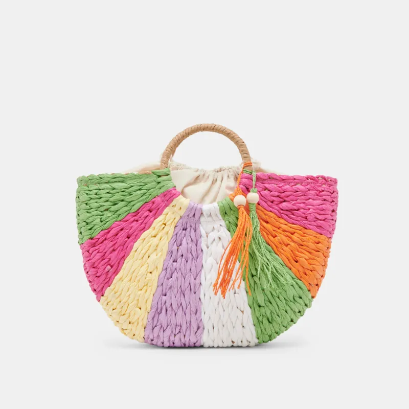 ESTELLE HANDBAG MULTI RAFFIA sold by Dolce Vita