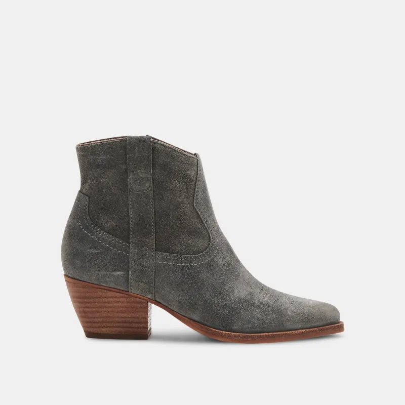 SILMA BOOTIES GREY SUEDE - re:vita sold by Dolce Vita