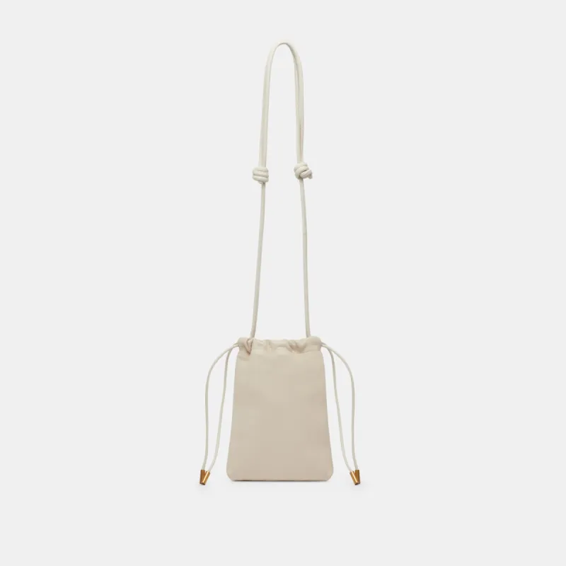 EVIE CROSSBODY POUCH IVORY PEBBLE LEATHER sold by Dolce Vita