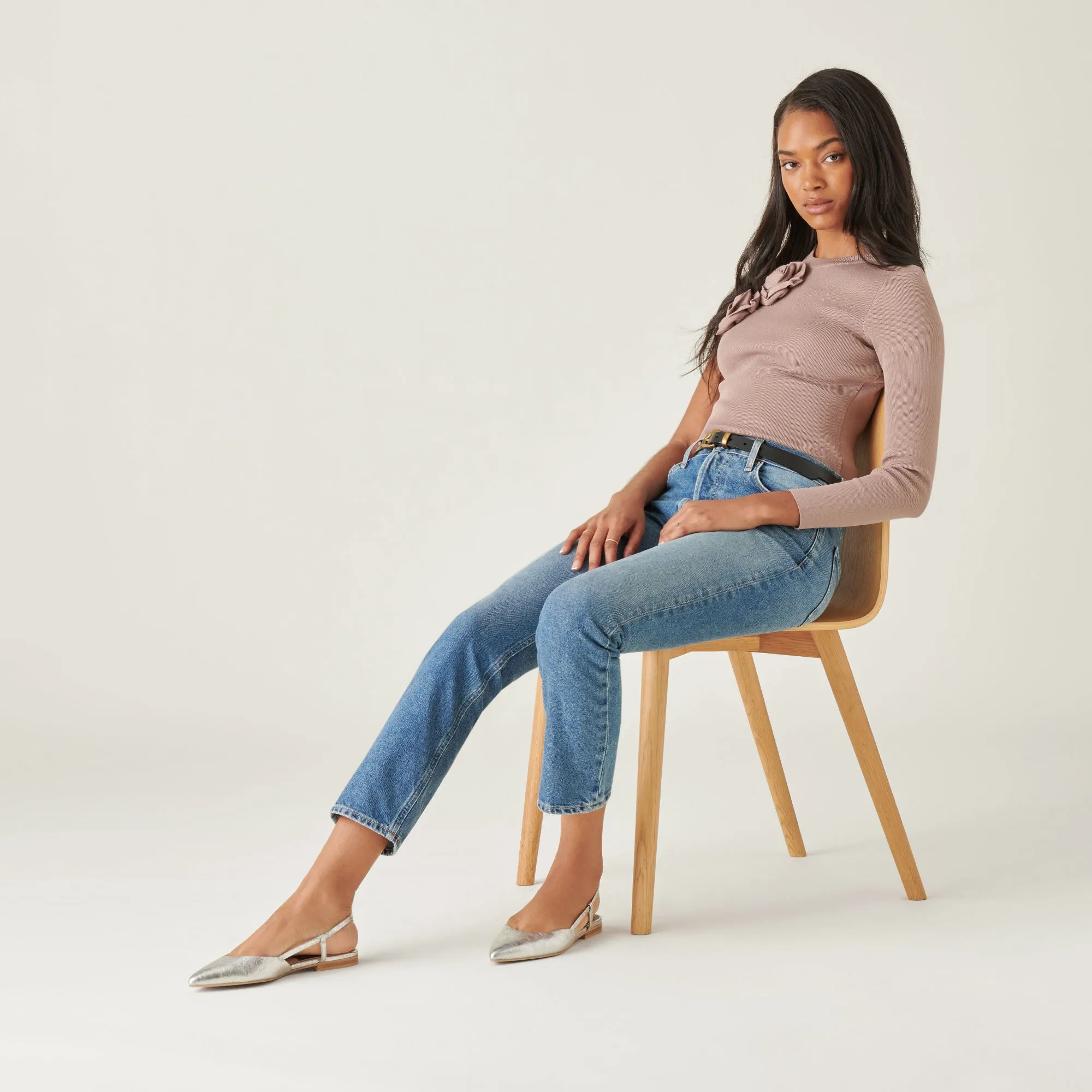 NARAH FLATS SILVER METALLIC LEATHER sold by Dolce Vita product image thumbnail 4