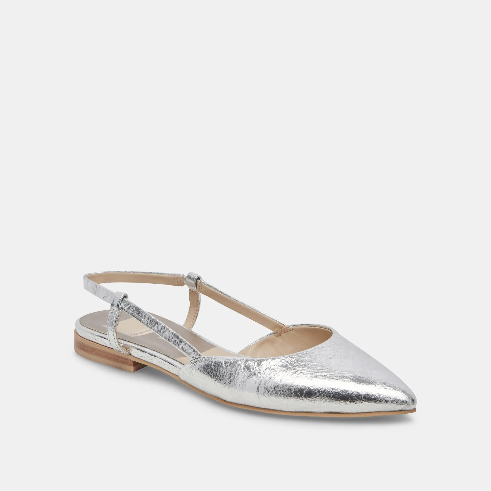 NARAH FLATS SILVER METALLIC LEATHER sold by Dolce Vita product image thumbnail 3
