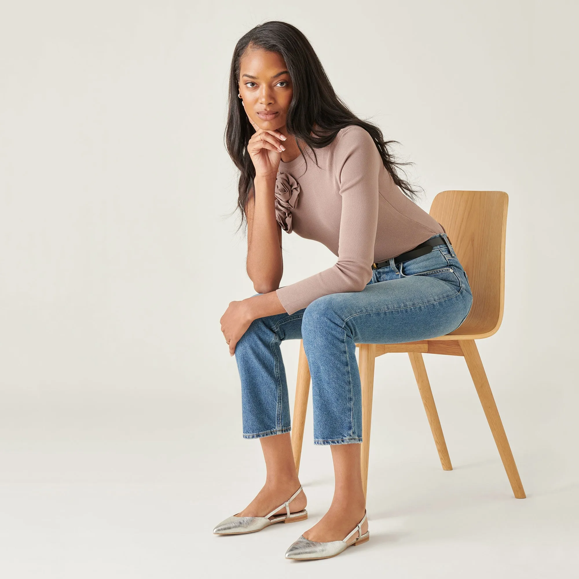 NARAH FLATS SILVER METALLIC LEATHER sold by Dolce Vita product image thumbnail 2