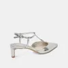 LAVON HEELS SILVER DISTRESSED LEATHER sold by Dolce Vita