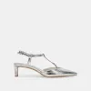 LAVON HEELS SILVER DISTRESSED LEATHER sold by Dolce Vita