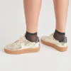 NOTICE X SNEAKERS PLATINUM DISTRESSED LEATHER sold by Dolce Vita