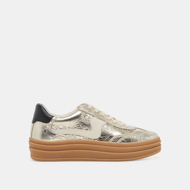 NOTICE X SNEAKERS PLATINUM DISTRESSED LEATHER sold by Dolce Vita