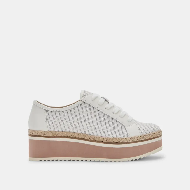 TELAH SNEAKERS WHITE MESH re:vita sold by Dolce Vita