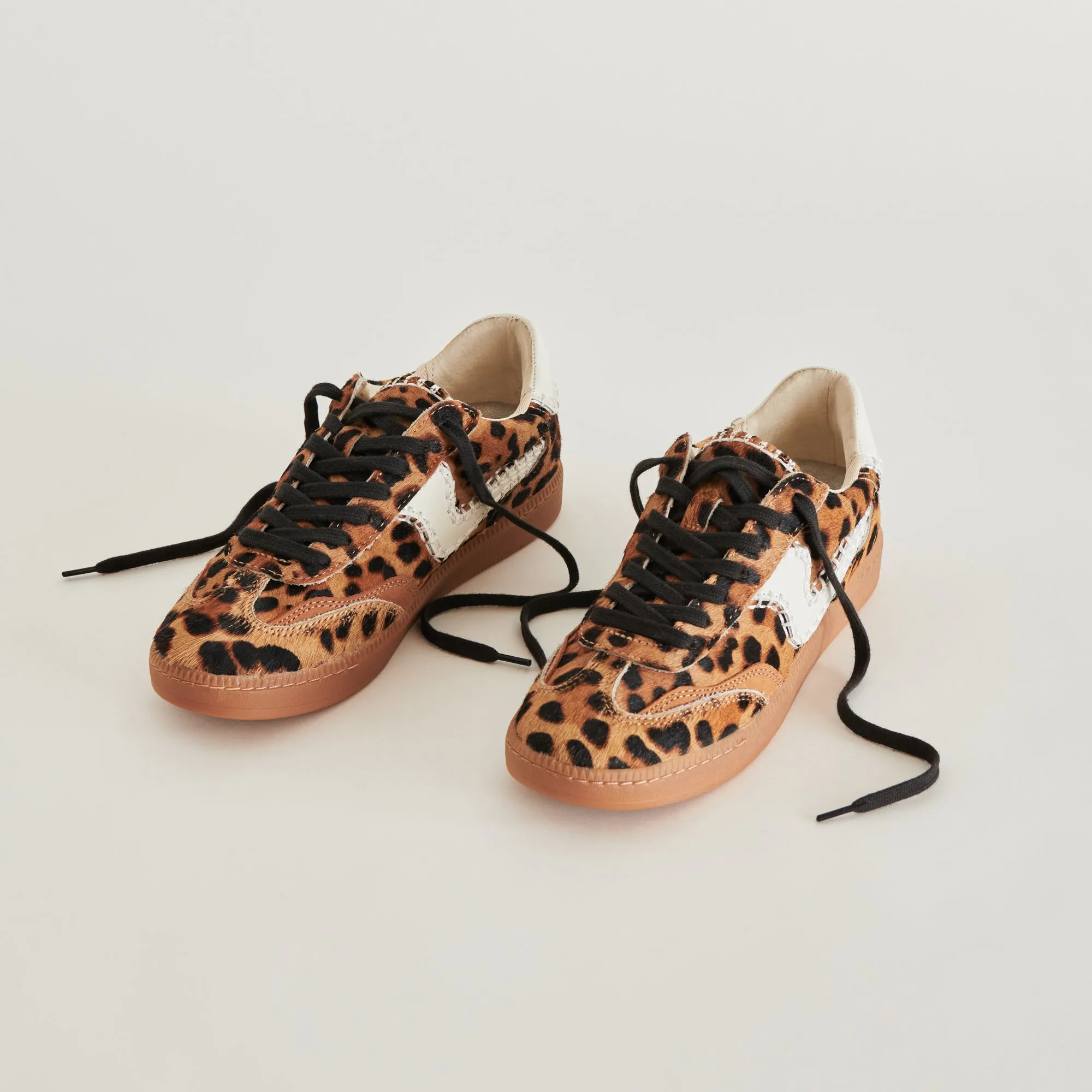 NOTICE STITCH SNEAKERS DK LEOPARD CALF HAIR sold by Dolce Vita