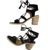 LACE UP SANDAL IN BLACK SUEDE - re:vita sold by Dolce Vita