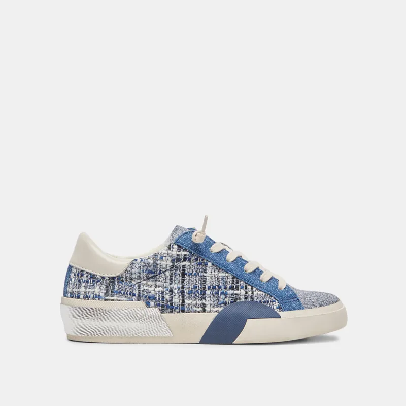 ZINA SNEAKERS NAVY MULTI WOVEN sold by Dolce Vita