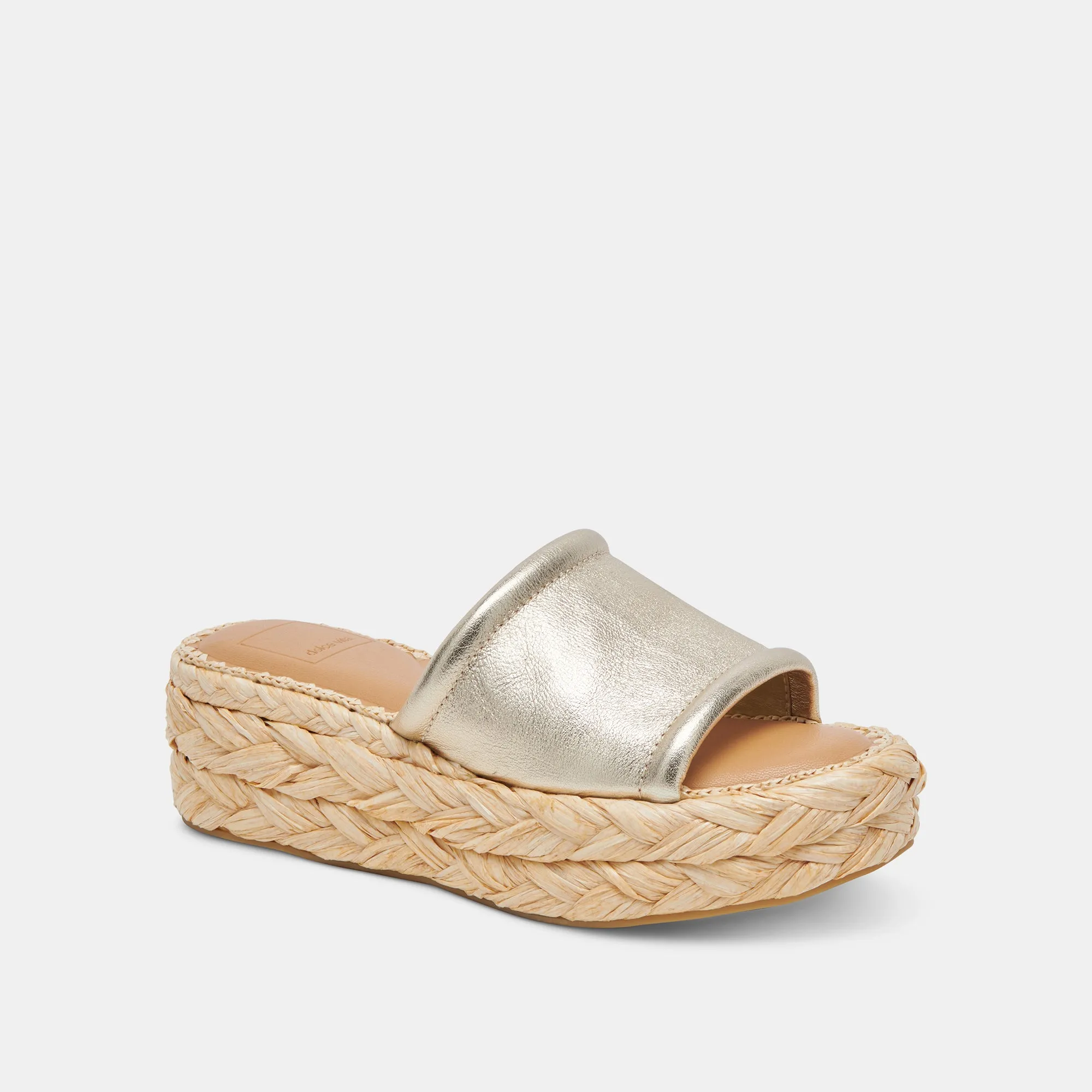 CHAVI WIDE SANDALS LIGHT GOLD METALLIC LEATHER sold by Dolce Vita product image thumbnail 2