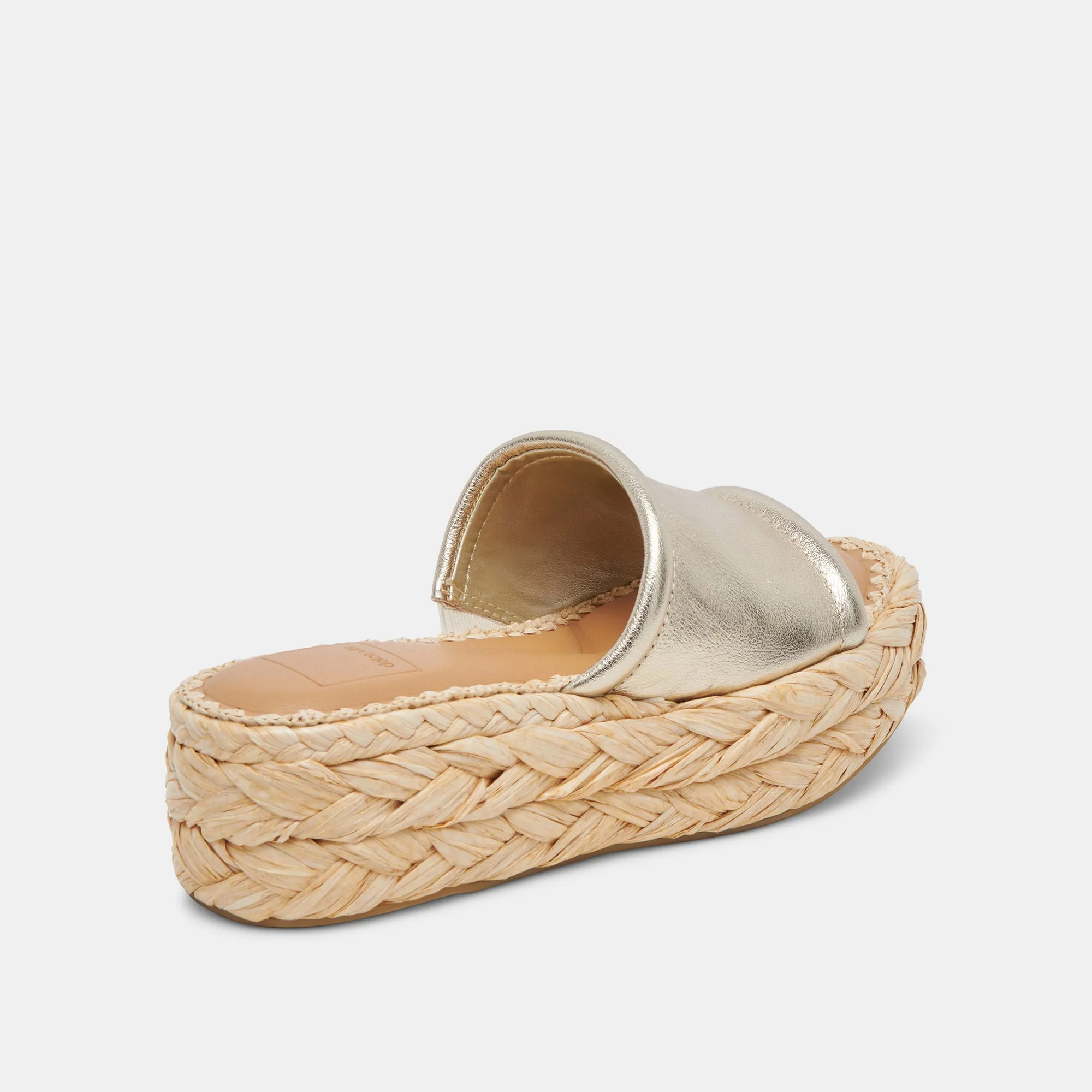 CHAVI WIDE SANDALS LIGHT GOLD METALLIC LEATHER sold by Dolce Vita product image thumbnail 3