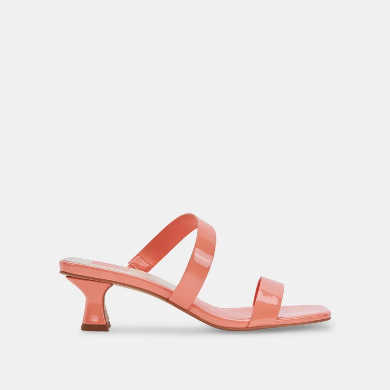 BERTIE HEELS CORAL PATENT STELLA sold by Dolce Vita