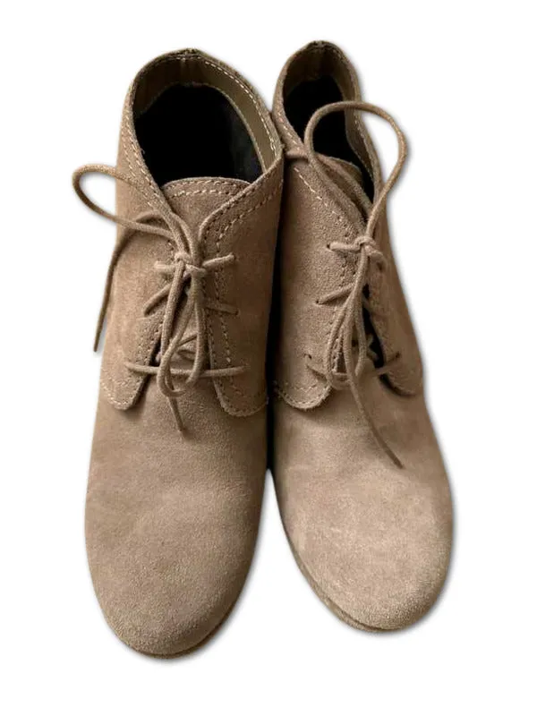 WEDGE BOOTIES TAN - re:vita sold by Dolce Vita