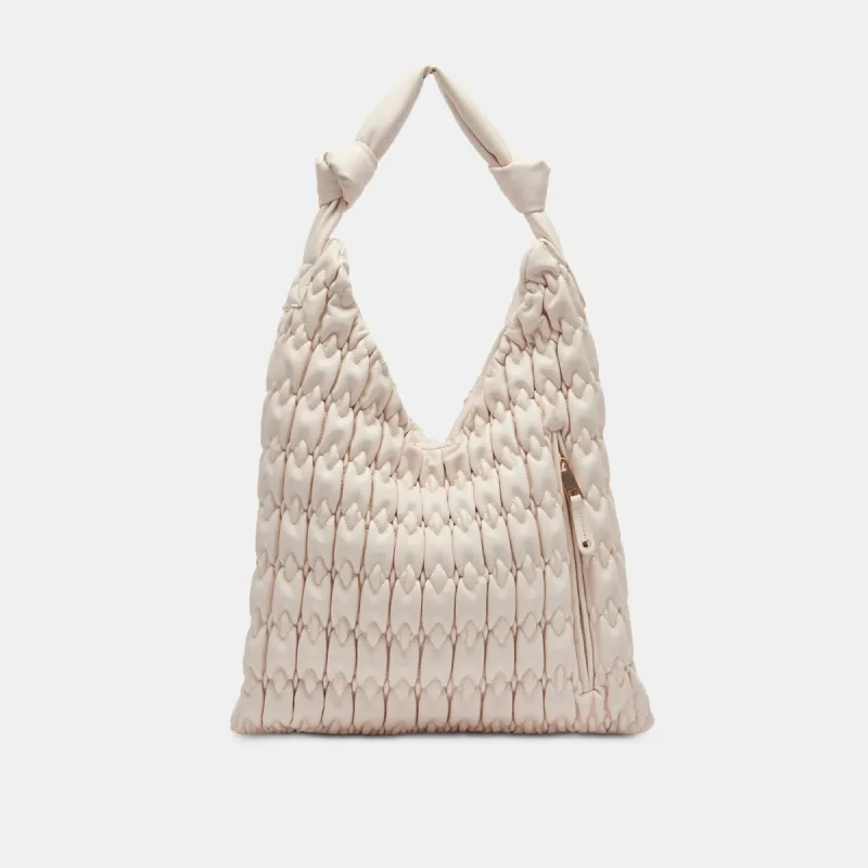 ANGIE TOTE IVORY FAUX LEATHER sold by Dolce Vita